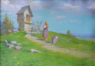 Oldra (Oldřich) Vlach (1886 - 1958) -  Modlitba