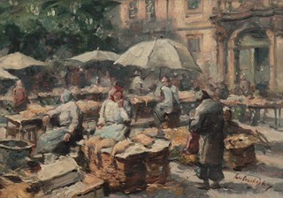 Jaro Procházka (1886 - 1949) - Na trhu