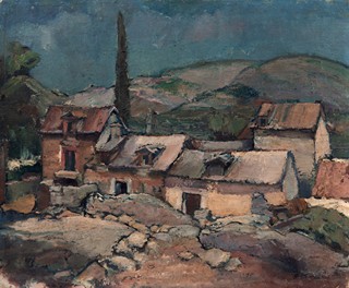Alfred E. Adamek (1896 - ?) - Jugoslávská vesnice