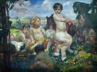 František Jakub (1875 - 1940) -  Na louce u lesa