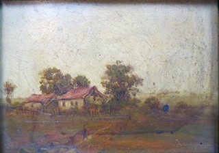 Jaroslav Háša (1890 - 1968) - Krajina s chalupami