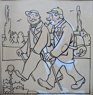 Josef Lada (1887 - 1957) - Vandrování – ilustrace ke Kalamajce