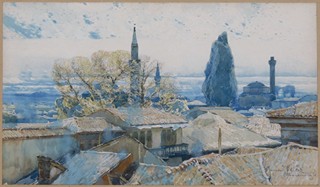 Jaroslav Šetelík (1881 - 1955) - Pohled na město – Elbasan