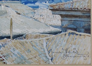 Jaroslav Šetelík (1881 - 1955) - Pohled na město – Elbasan