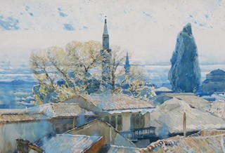 Jaroslav Šetelík (1881 - 1955) - Pohled na město – Elbasan