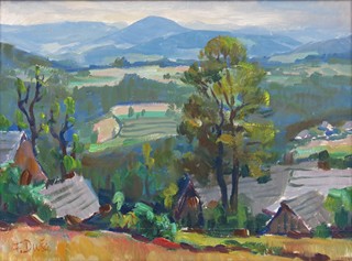 Ferdiš Duša (1888 - 1958) - Horská krajina s chalupami