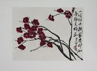 Qi Baishi ( 齊白石 ) (1864 - 1927) - Album maleb starého mistra Bai Shi – 白石老人画册 Peking, Rong Bao Zhai 荣宝斋, říjen 1953 Číslo edice: No. 5104