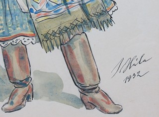 Jan Hála (1890 - 1959) - Dívka v kroji