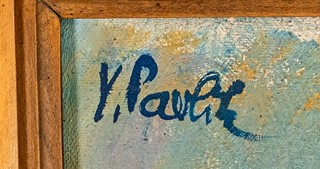 Václav Pavlík (1901 – 1966) - Kytice v masivním řezbovaném rámu