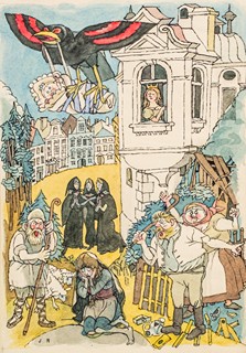 Josef Novák (1902-1987) - Pohádkové ilustrace - diptych