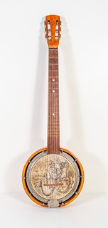Jan Vyčítal (1942 – 2020) - Banjo s kresbou
