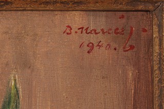 Bohumil Mareček (1884 - 1962) - Zátiší s přadlenou