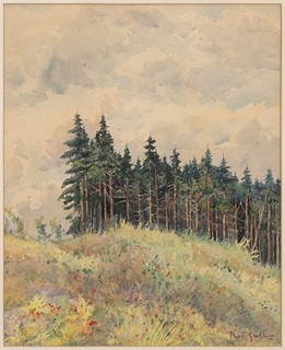 Gustav Porš - Krajina s lesem