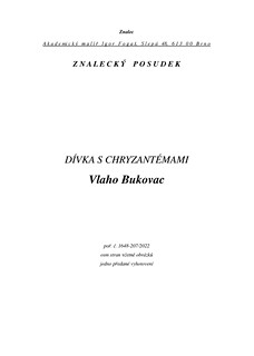 Vlaho Bukovac (1855 - 1922) - Dívka s chryzantémami
