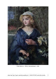 Vlaho Bukovac (1855 - 1922) - Dívka s chryzantémami