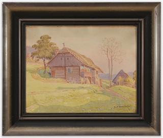Jindřich Bubeníček (1856 - 1935) - Stavení na Vysočině