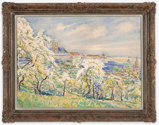 Vincenc Beneš - Jaro ve Strahovské zahradě