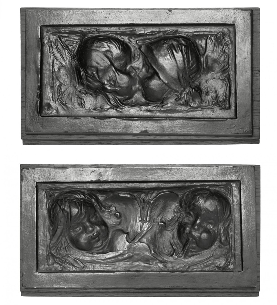 TWO FIGURATIVE RELIEFS