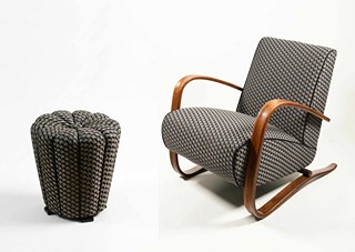 ARMCHAIR H-269 AND STOOL