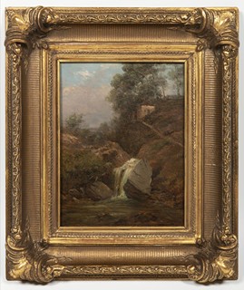 LANDSCAPE WITH A WATERFALL