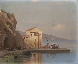 FISHERMAN'S HOUSE ON A SHORE
