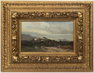 MONASTERY ON AN ALPINE LAKE