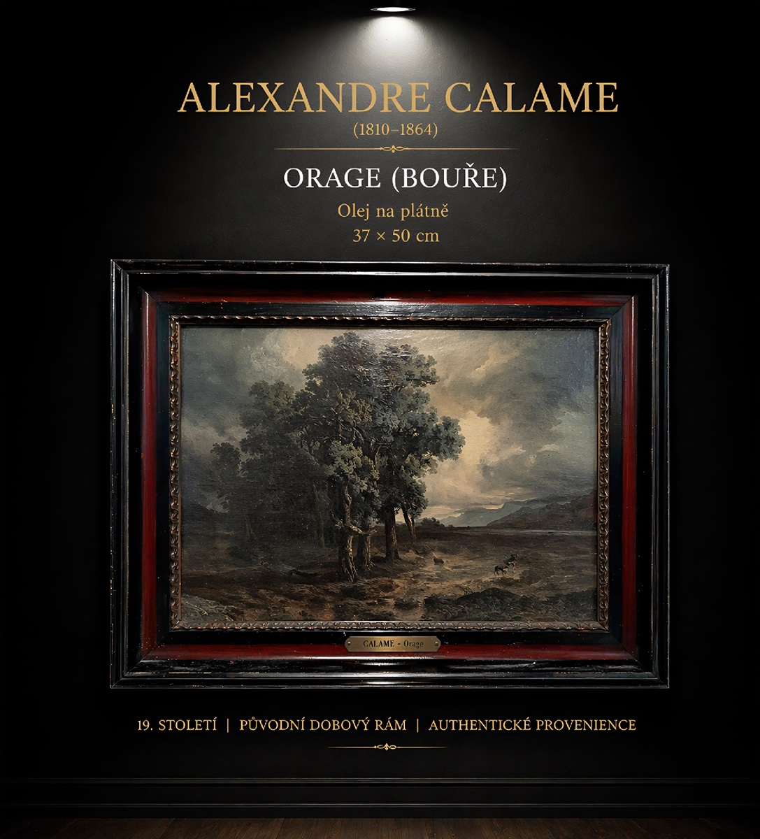 Alexandre Calame (1810 - 1864) - Orage (Bouře)