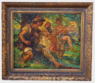 Vlastimil Košvanec (1887 - 1961) - Veselí pod stromem