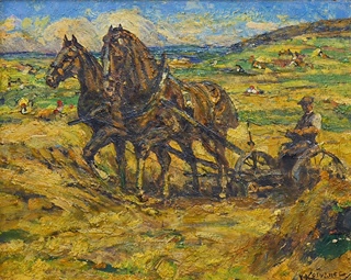 Vlastimil Košvanec (1887 - 1961) - Oráč