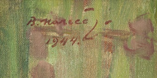 Bohumil Mareček (1884 - 1962) - Dívka s květinami
