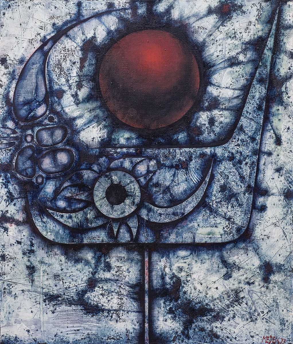 Mikuláš Medek (1926 - 1974) - Modrý obraz (Kleště)