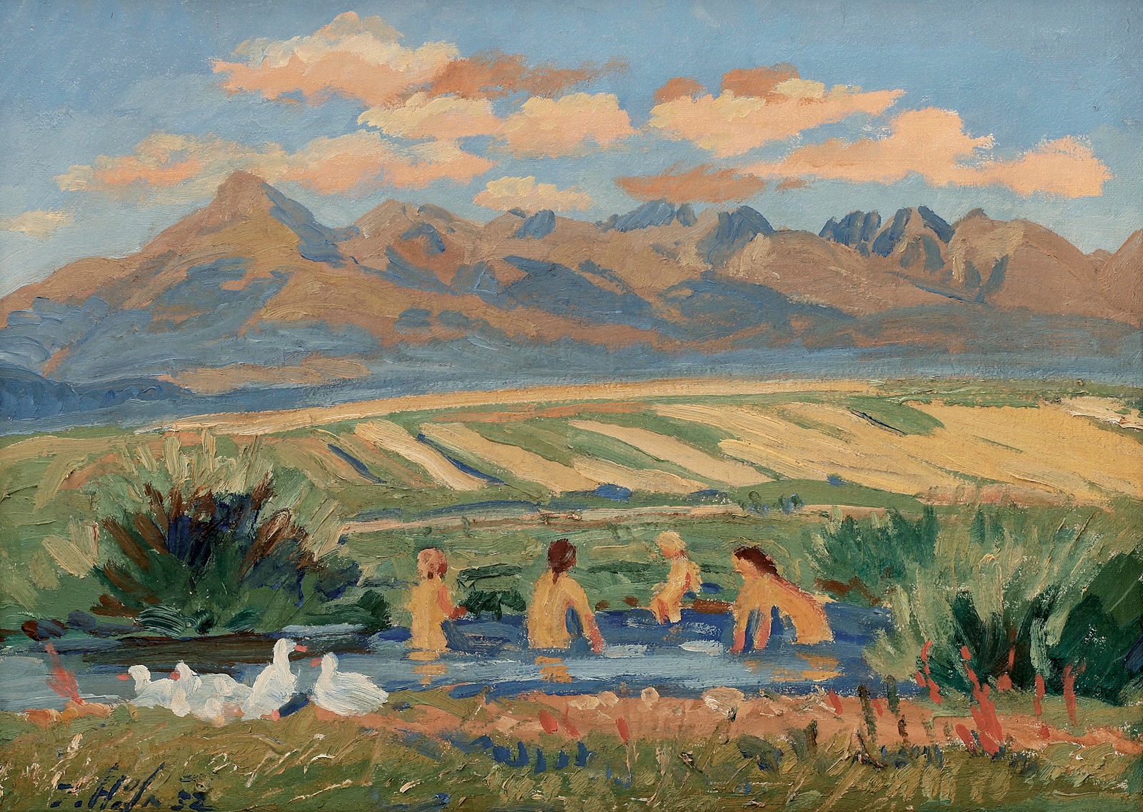 Jan Hála (1890 - 1959) - Kúpanie