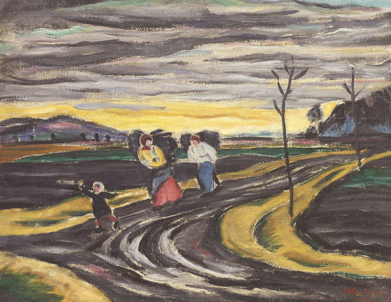 Oldřich Kerhart (1895 - 1947) - Dramatická krajina