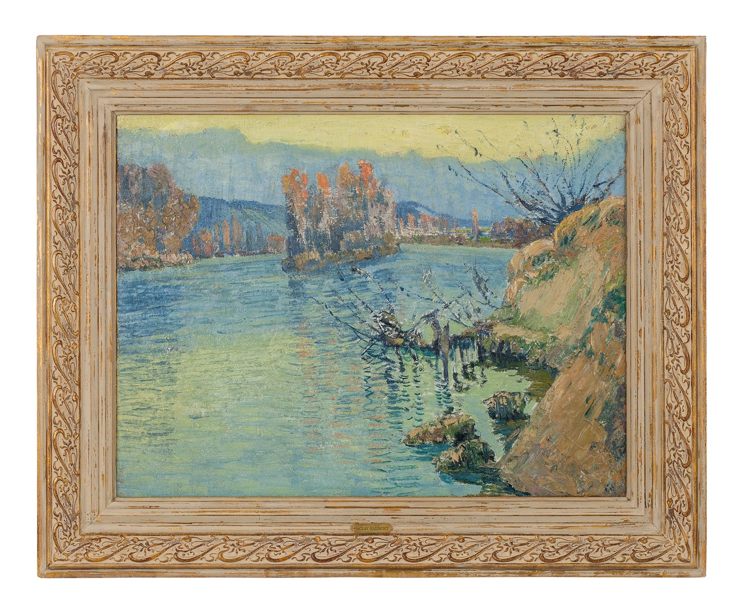 Václav Radimský (1867 - 1946) - L'île Corday à Vernon