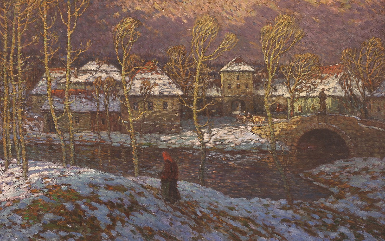 Josef Ullmann (1870 - 1922) - U řeky