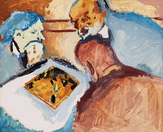 Emil Filla (1882 - 1953) - Hráči šachu