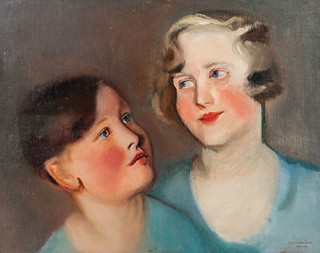 Rudolf Kremlička (1886 - 1932) - Dvojportrét