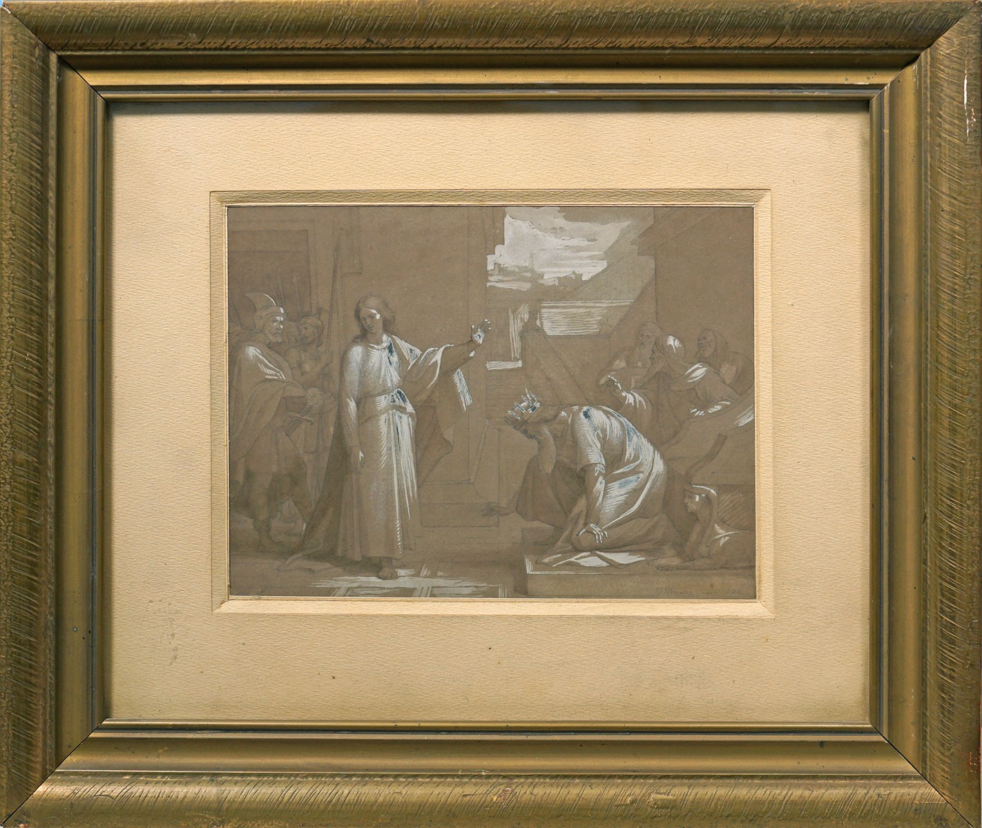 Josef Mánes (1820 - 1871) - Odmítnutí krále - datováno 1838 - motiv z historie