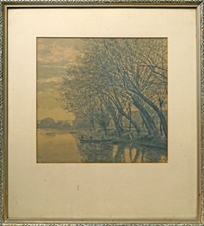 Josef Holub (1870 - 1957) - Slepé rameno Vltavy