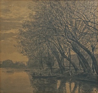 Josef Holub (1870 - 1957) - Slepé rameno Vltavy