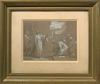 Josef Mánes (1820 - 1871) - Odmítnutí krále - datováno 1838 - motiv z historie