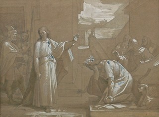 Josef Mánes (1820 - 1871) - Odmítnutí krále - datováno 1838 - motiv z historie