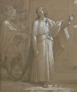 Josef Mánes (1820 - 1871) - Odmítnutí krále - datováno 1838 - motiv z historie