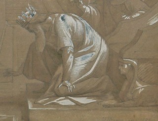 Josef Mánes (1820 - 1871) - Odmítnutí krále - datováno 1838 - motiv z historie
