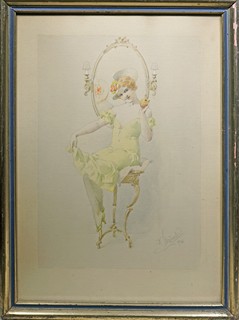 Karel Šimůnek (1869 - 1942) - Dívka ve žlutém