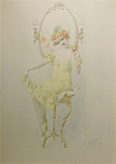 Karel Šimůnek (1869 - 1942) - Dívka ve žlutém