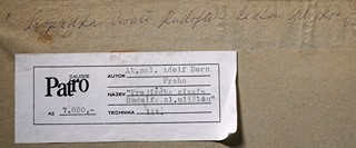 Adolf Born (1930 - 2016) - Projížďka císaře Rudolfa Zlatou uličkou - velký formát