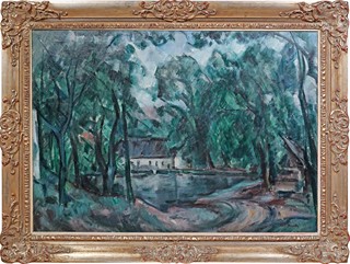 Bohumír Dvorský (1902 - 1976) - Bravantický rybník - velký formát