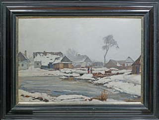 Josef Jambor (1887 - 1964) - Zimní den - Štěpánovice u Tišnova