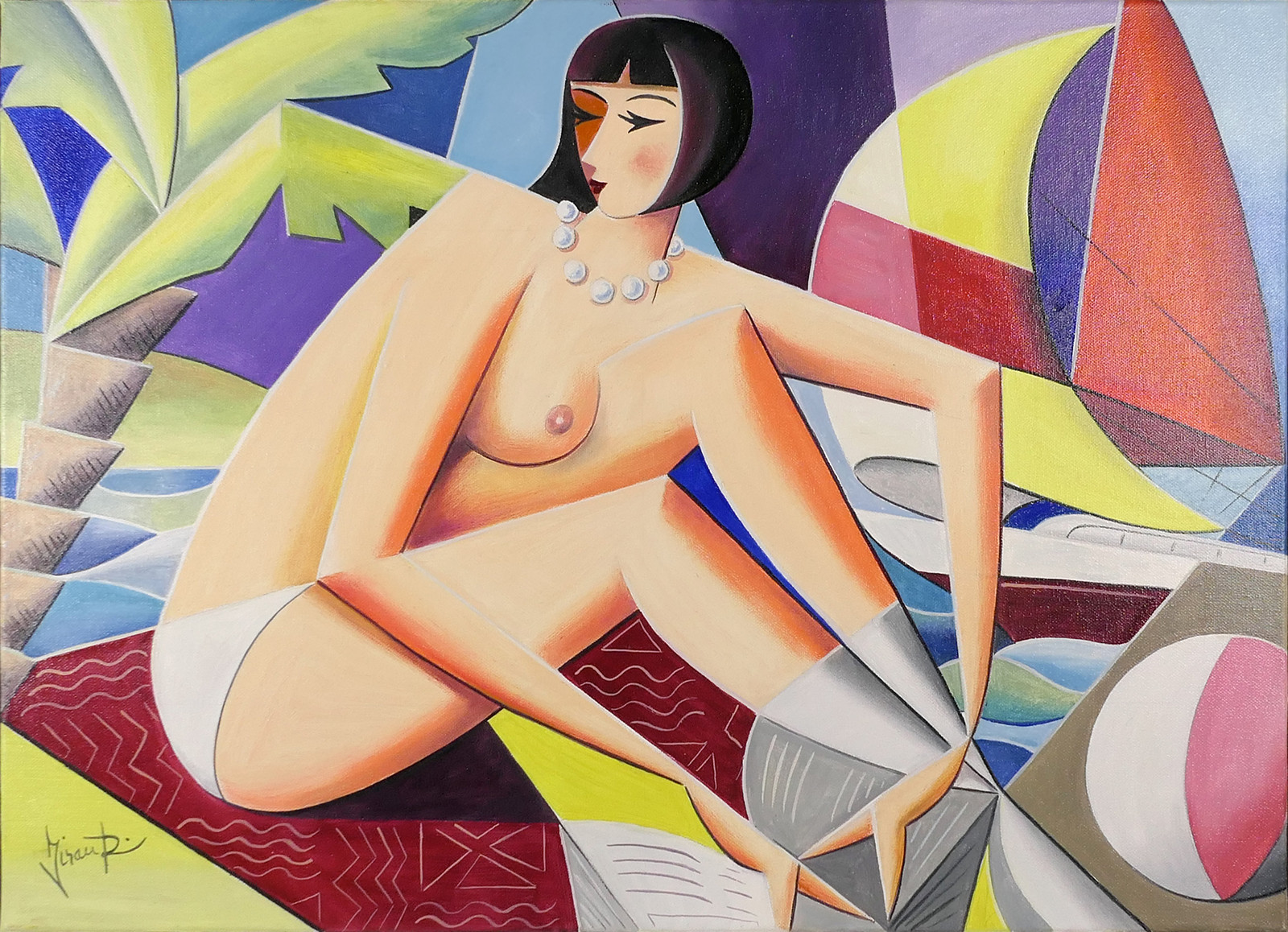 Robert Jiran (1975-) - Kráska s plachetnicí